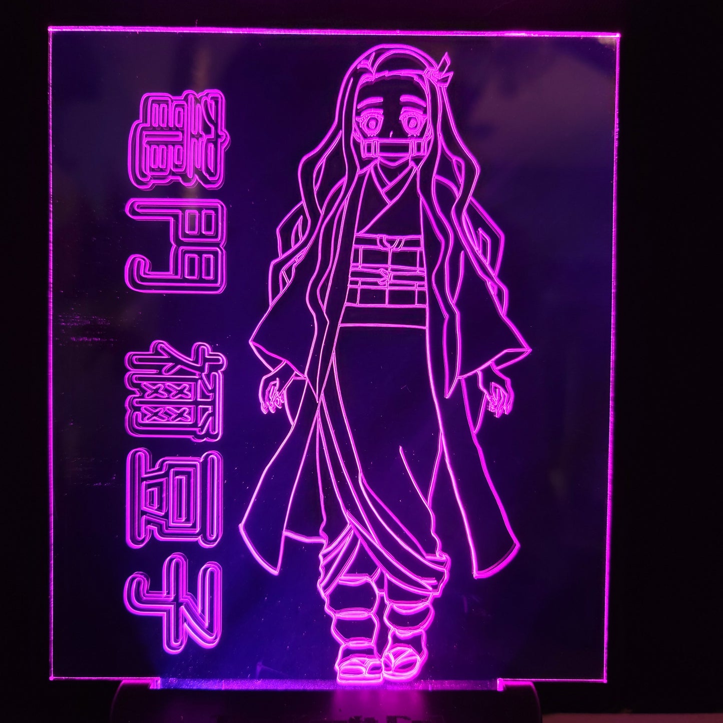 demon girl acrylic light