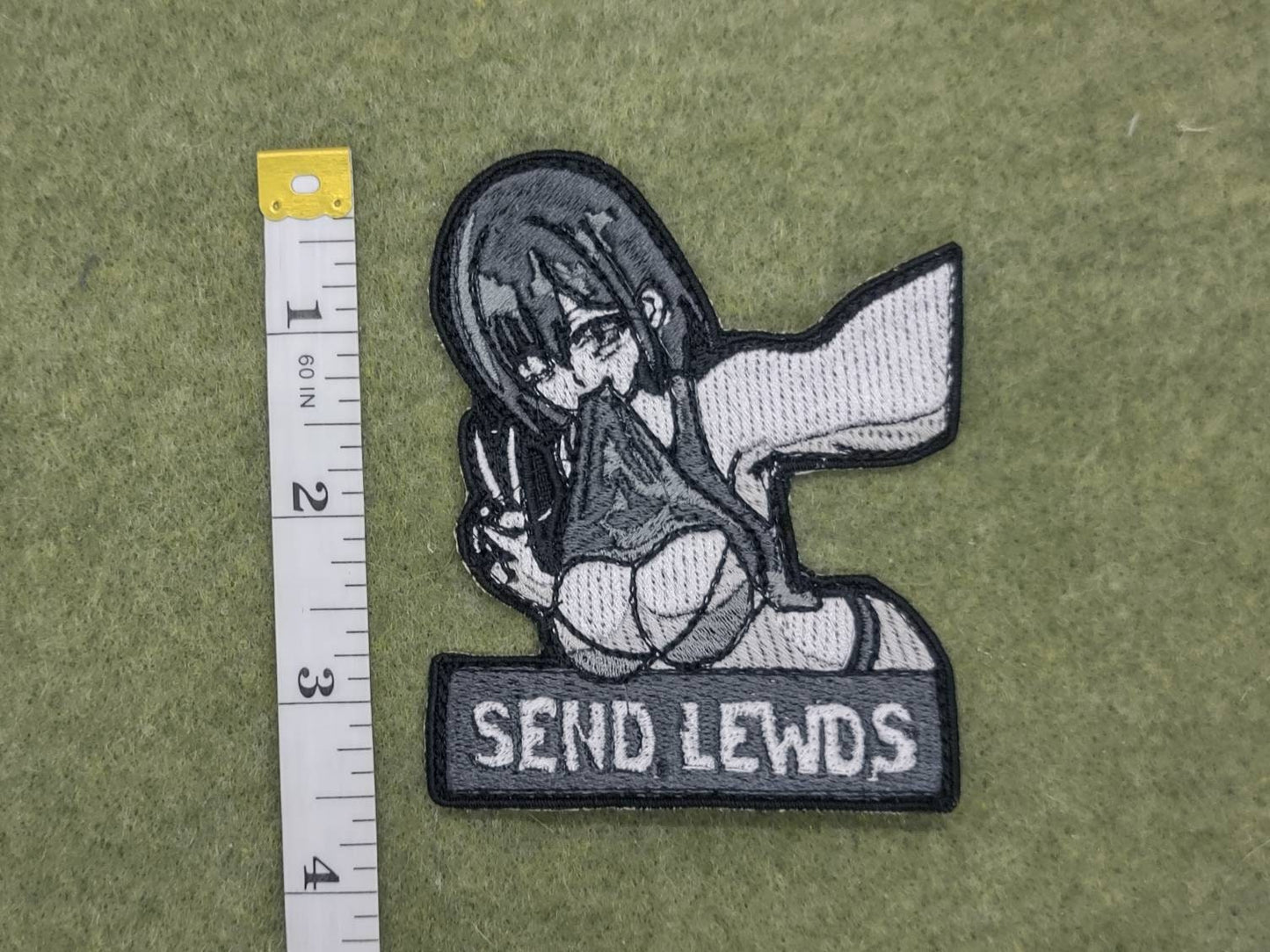 Send lewds anime embroidered patch