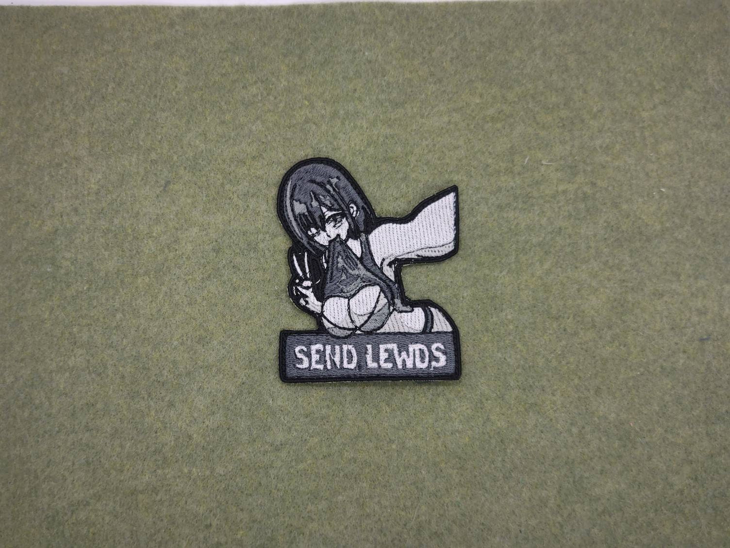 Send lewds anime embroidered patch