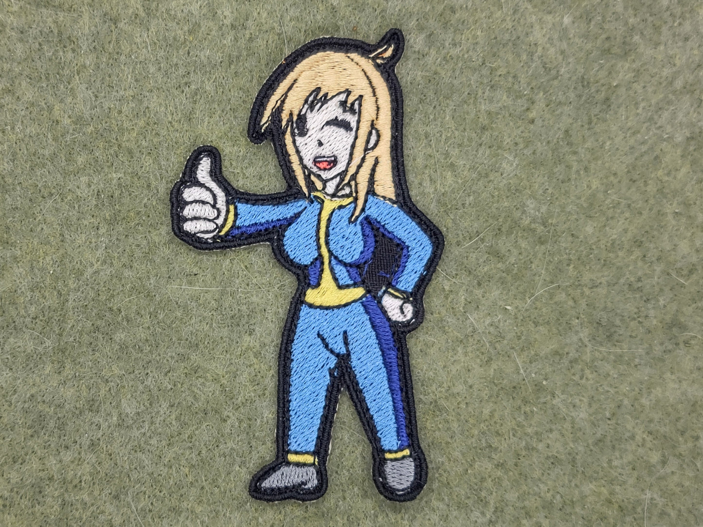 fallout vault girl embroideredpatch