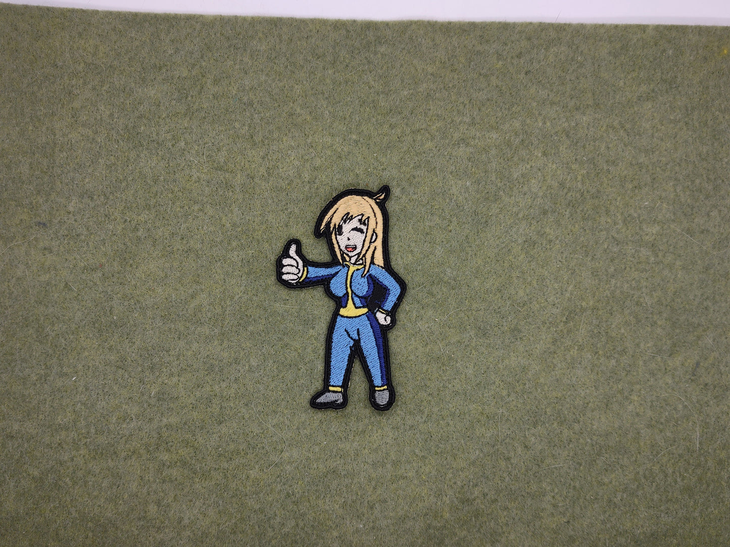 fallout vault girl embroideredpatch