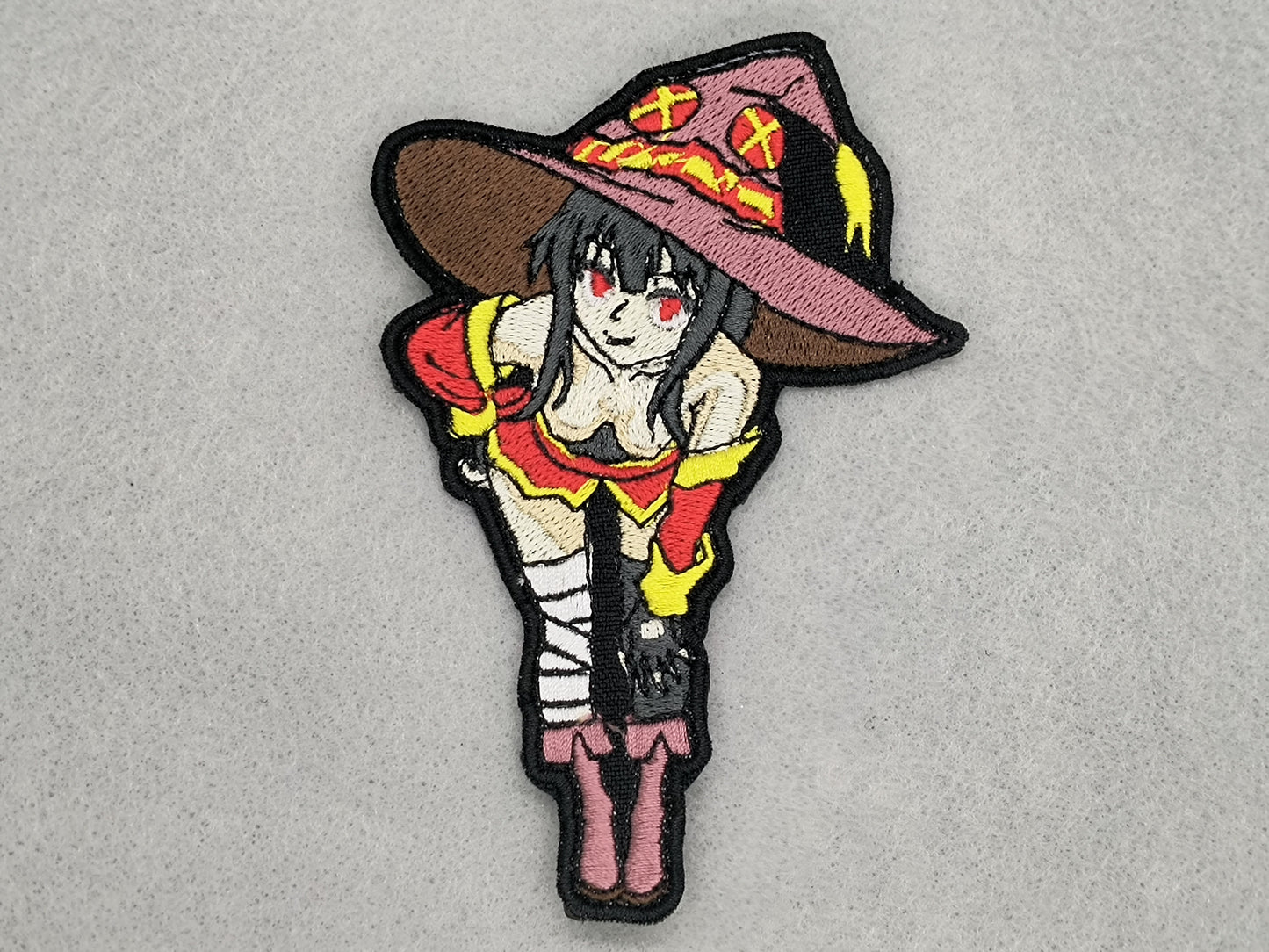 Megumin bending over embroidered patch