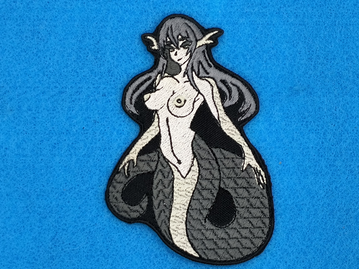 Lamia waifu embroidered patch