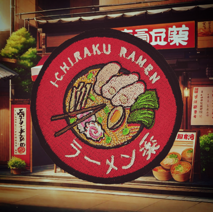 ichiraku ramen embroidered patch