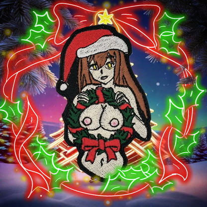 boobie wreath patch