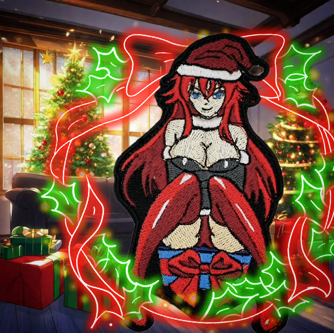 Christmas rias embroidered patch