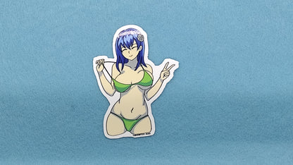 Summer bikini girl sticker