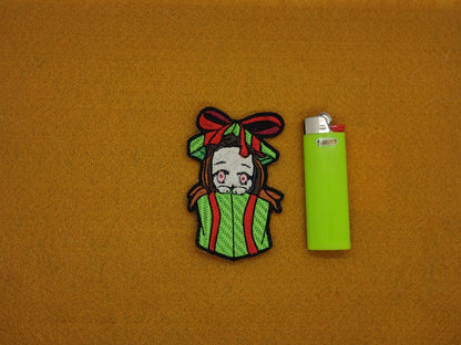 Nezuko Christmas patch