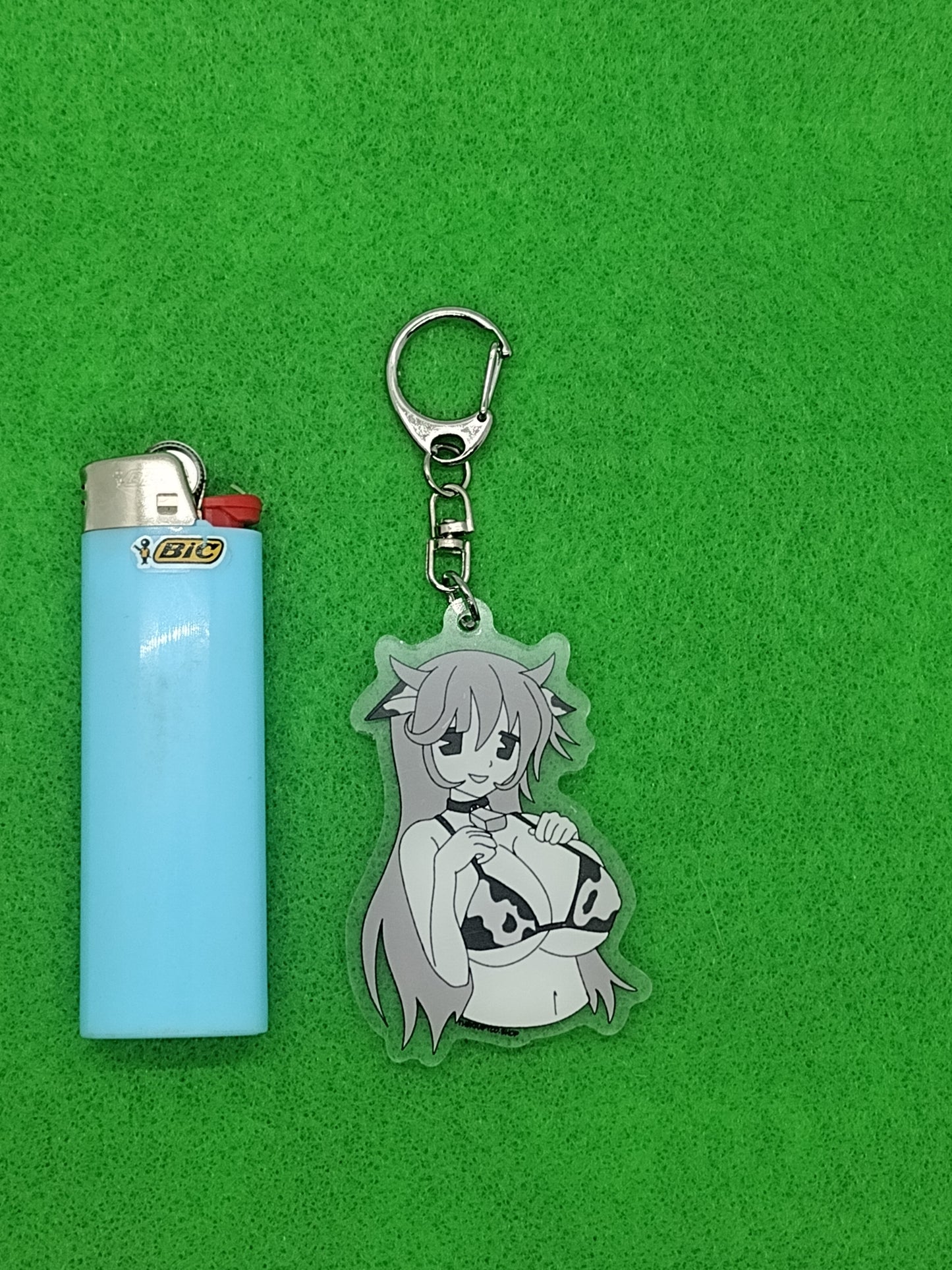 cow girl keychain