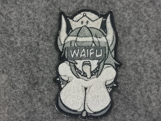 Bowsette waifu embroidered patch