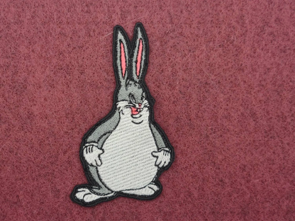 Big chungus embroidered patch