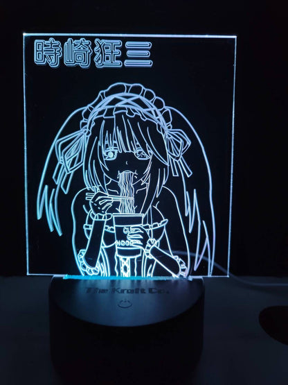 Kurumi eating noodles acylic 3d light