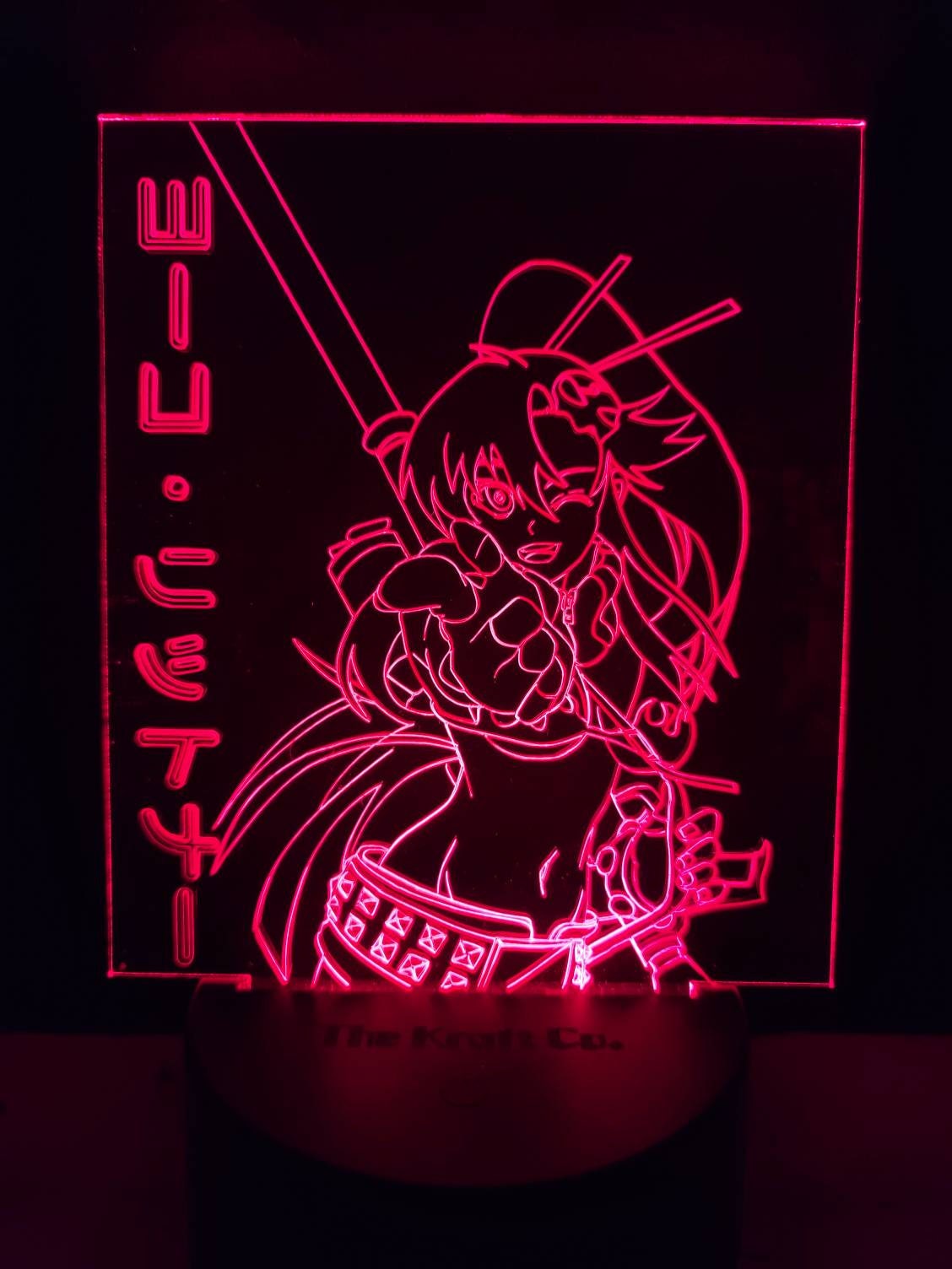 Anime girl yoko acrylic 3d light.