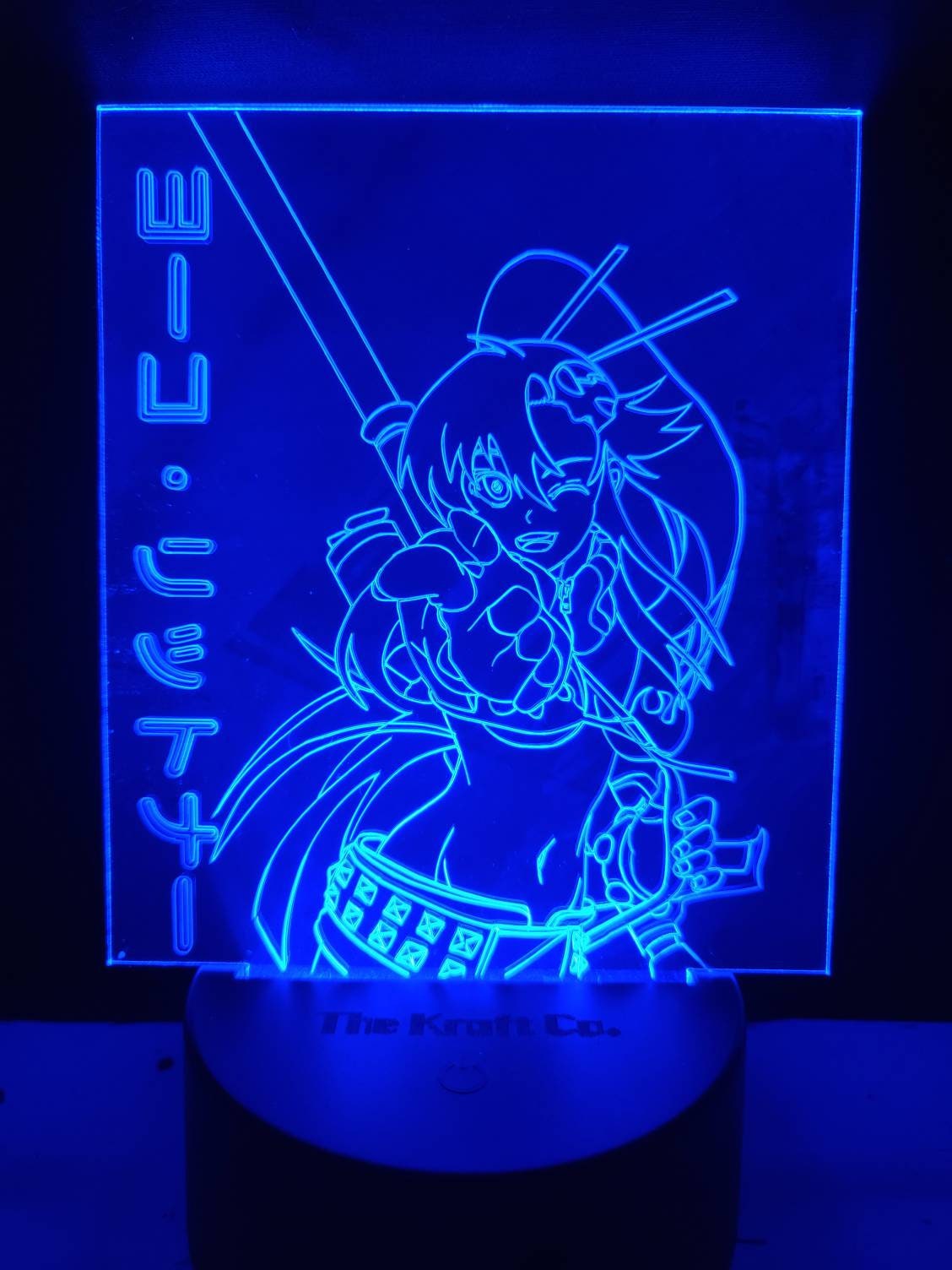 Anime girl yoko acrylic 3d light.