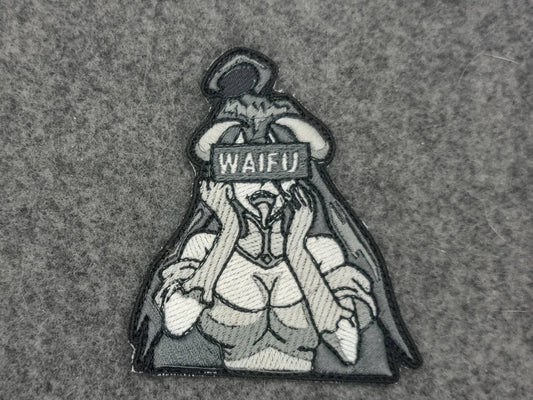 Albedo waifu aheago embroidered patch