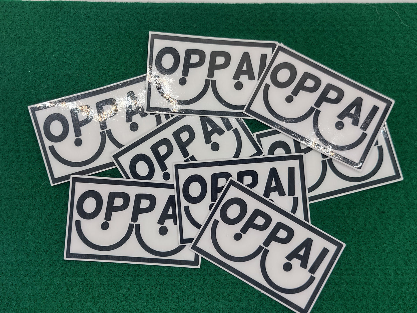 oppai laminated sticker