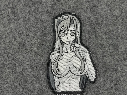 Lewd anime girl embroidered patch