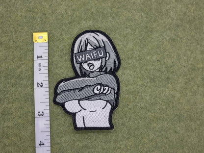 Waifu lewd embroidered patch.