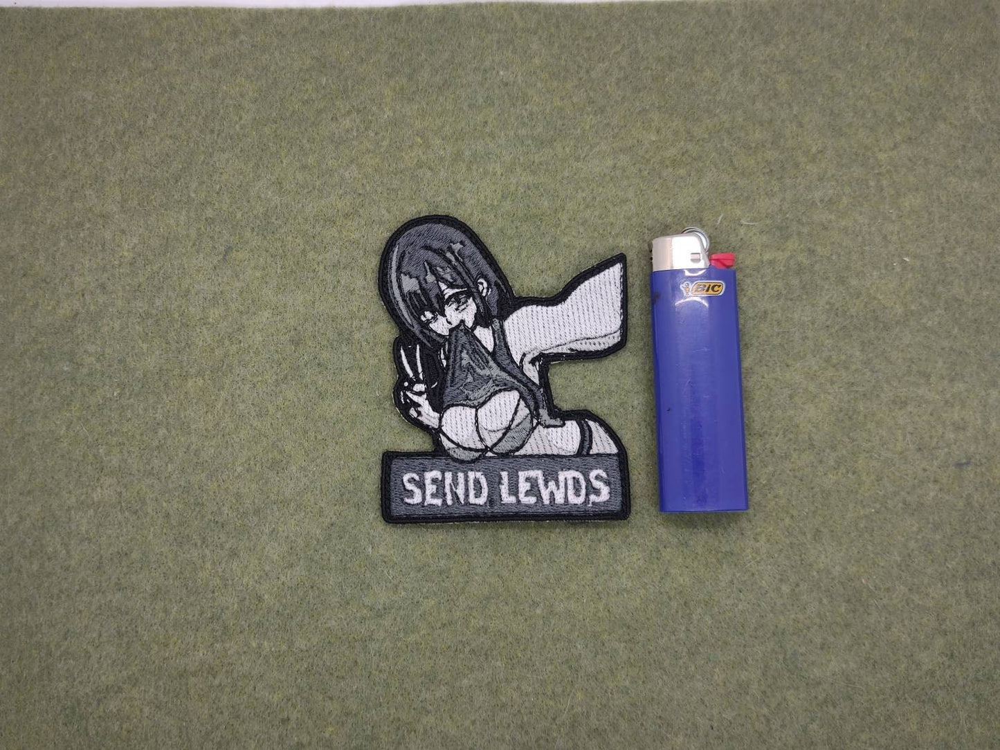 Send lewds anime embroidered  patch