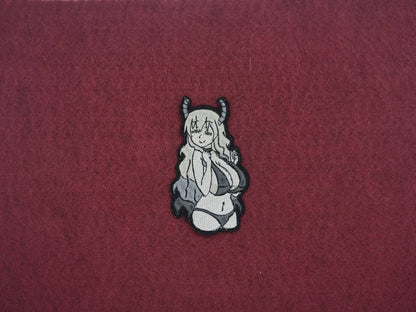 lucoa lewd embroidered patch iron on or hook and loop